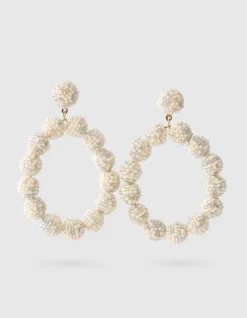 Shoeby Beaded Oorbellen Gebroken Wit<DAMES Sieraden