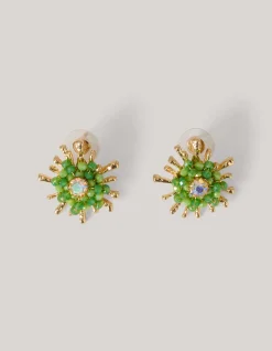 Shoeby Beaded Oorbellen Groen<DAMES Sieraden