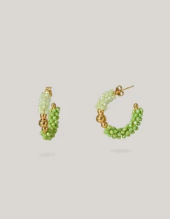Shoeby Beaded Oorbellen Groen<DAMES Sieraden