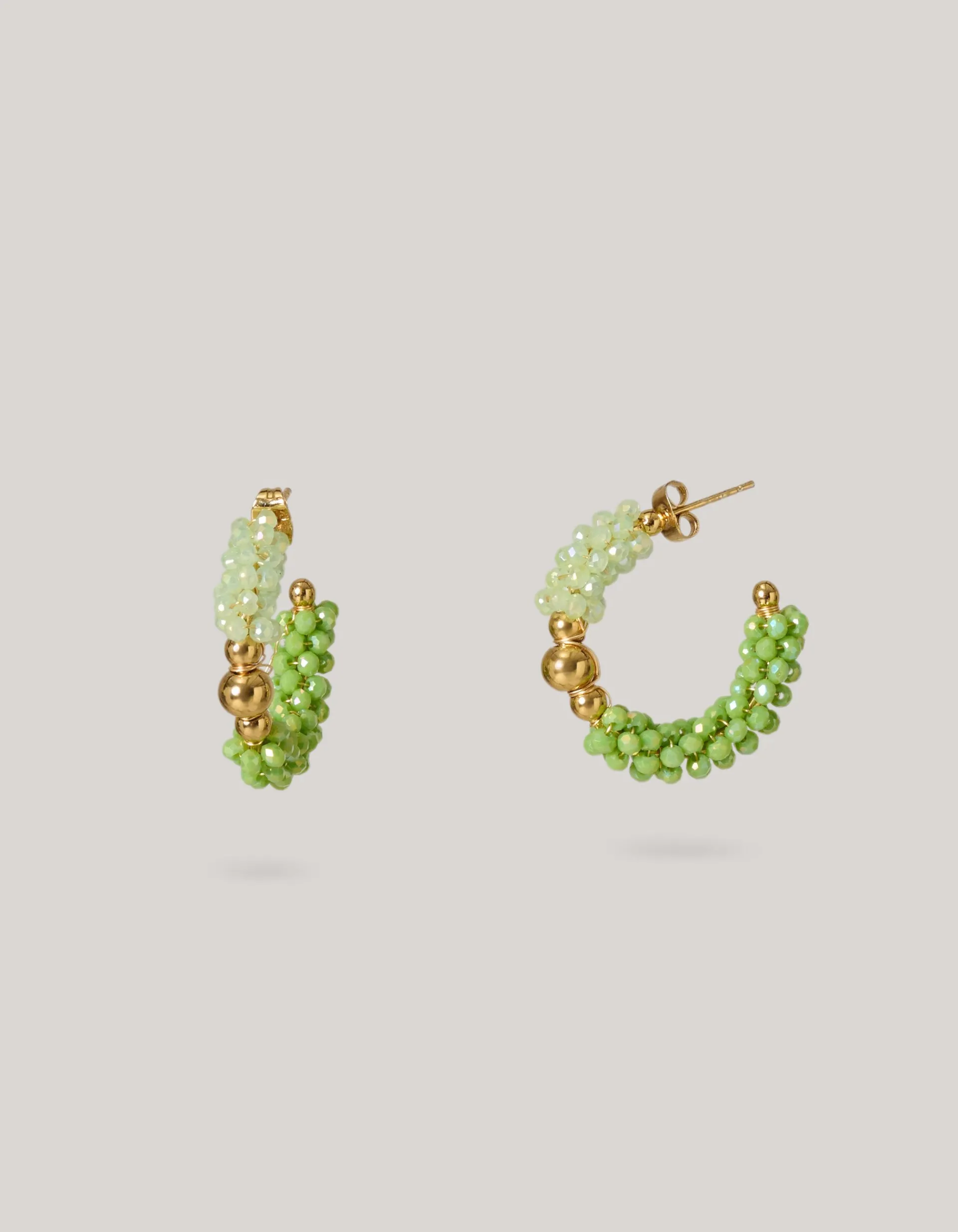 Shoeby Beaded Oorbellen Groen<DAMES Sieraden