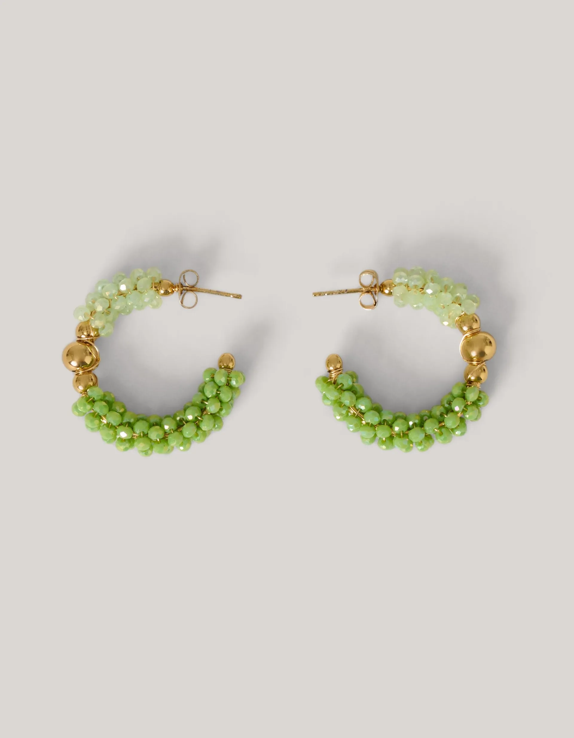 Shoeby Beaded Oorbellen Groen<DAMES Sieraden