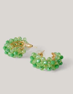 Shoeby Beaded Oorbellen Groen<DAMES Sieraden