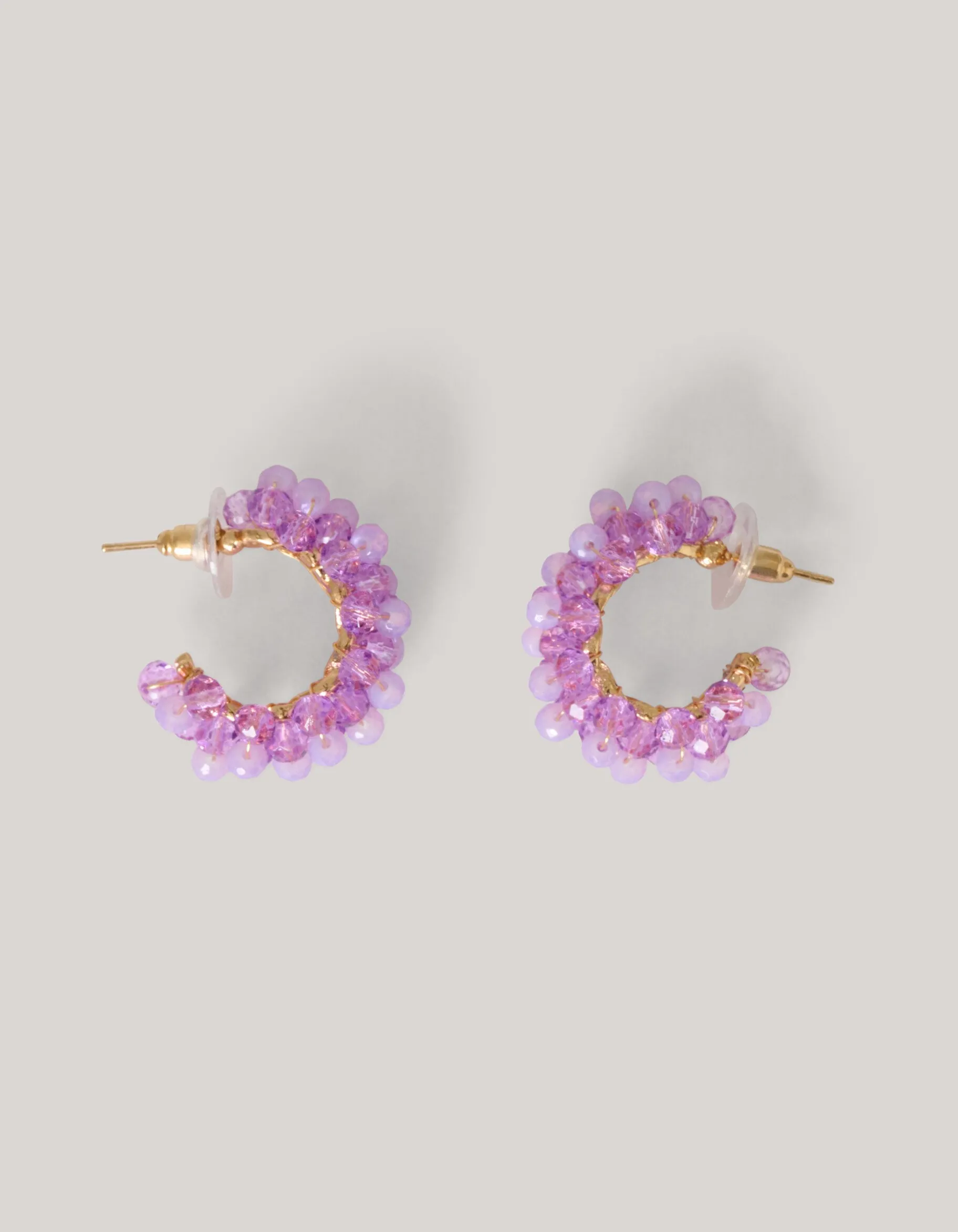 Shoeby Beaded Oorbellen Paars<DAMES Sieraden