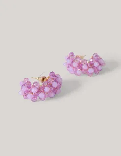 Shoeby Beaded Oorbellen Paars<DAMES Sieraden