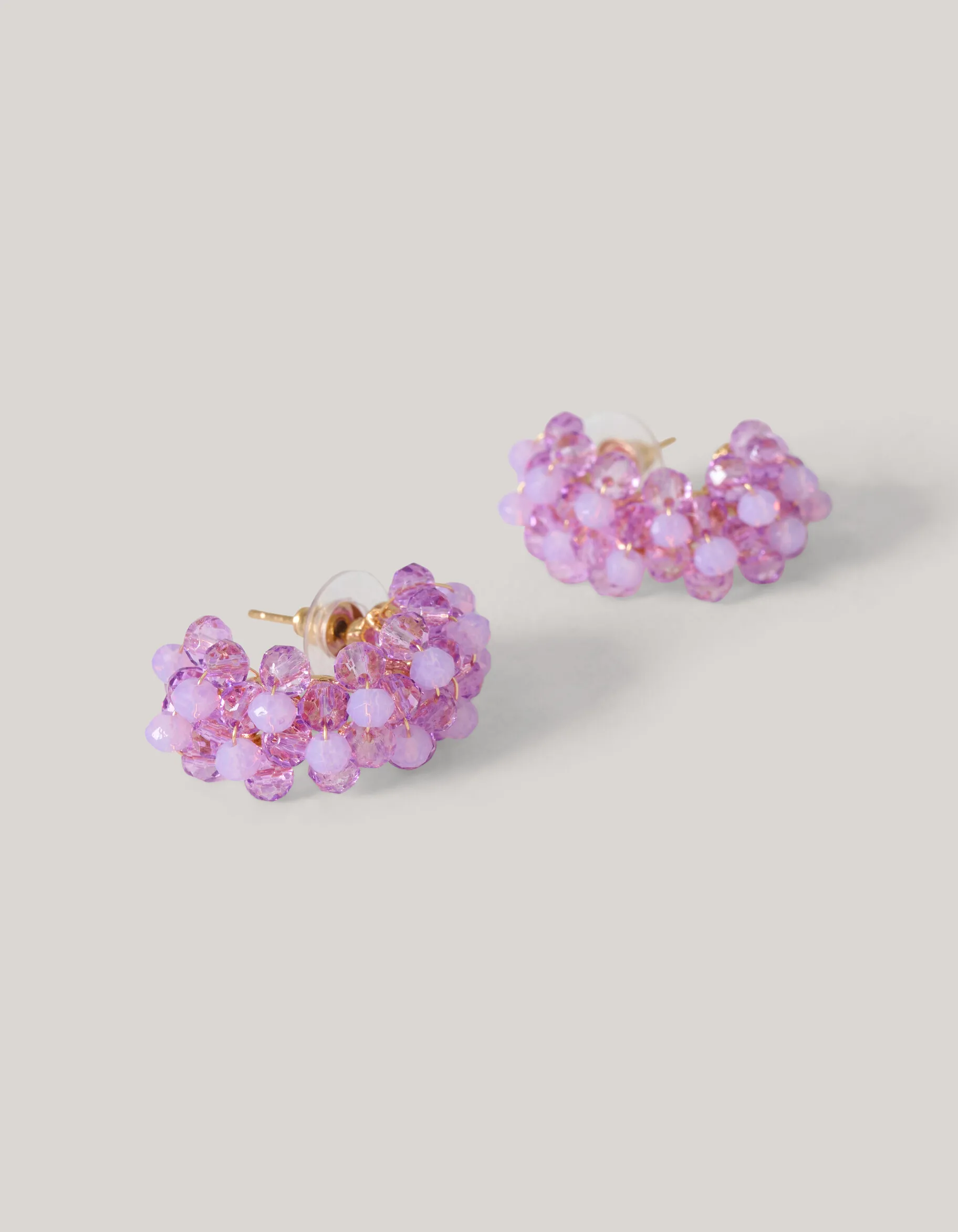 Shoeby Beaded Oorbellen Paars<DAMES Sieraden