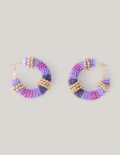 Shoeby Beaded Oorbellen Paars<DAMES Sieraden