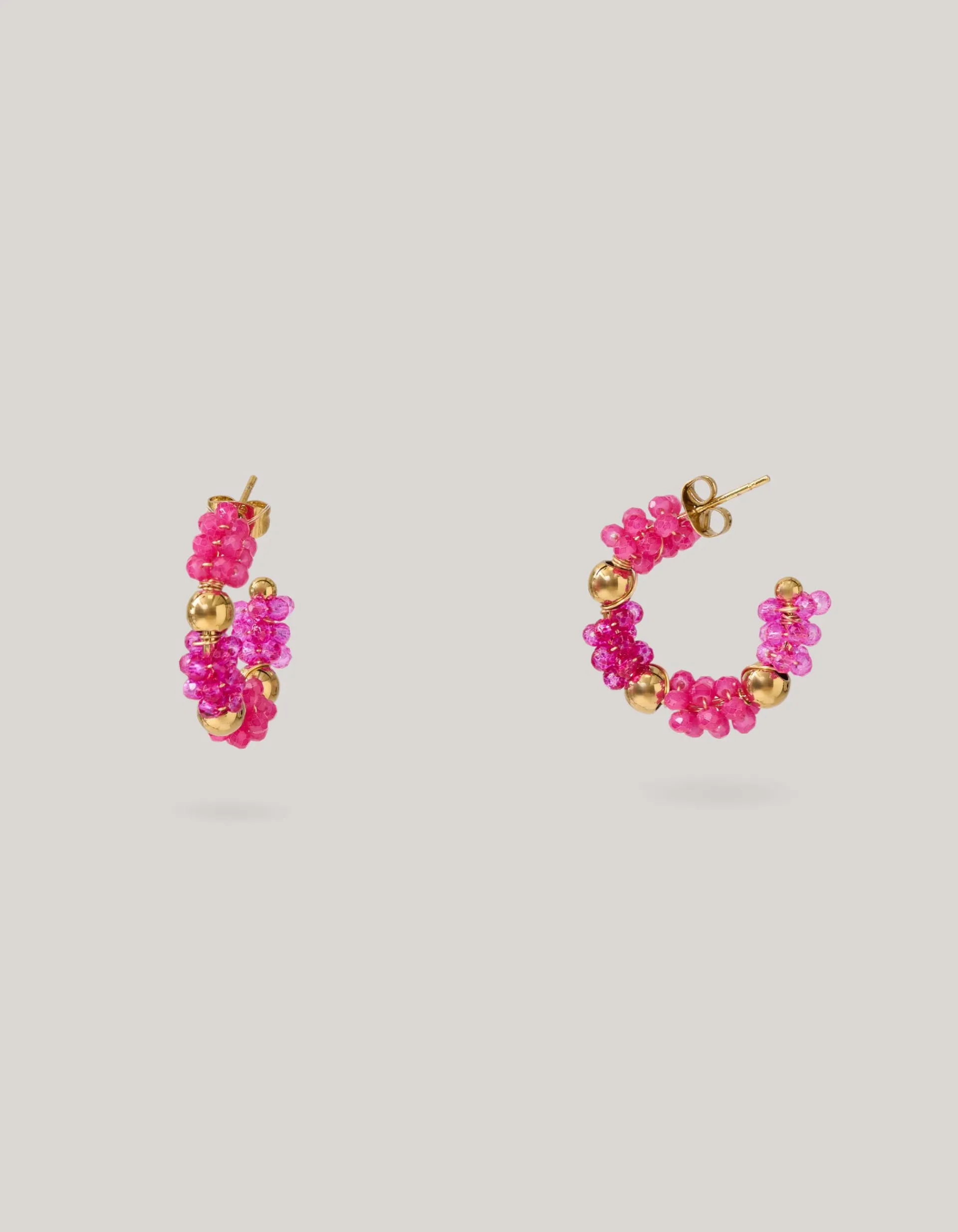 Shoeby Beaded Oorbellen Roze<DAMES Sieraden