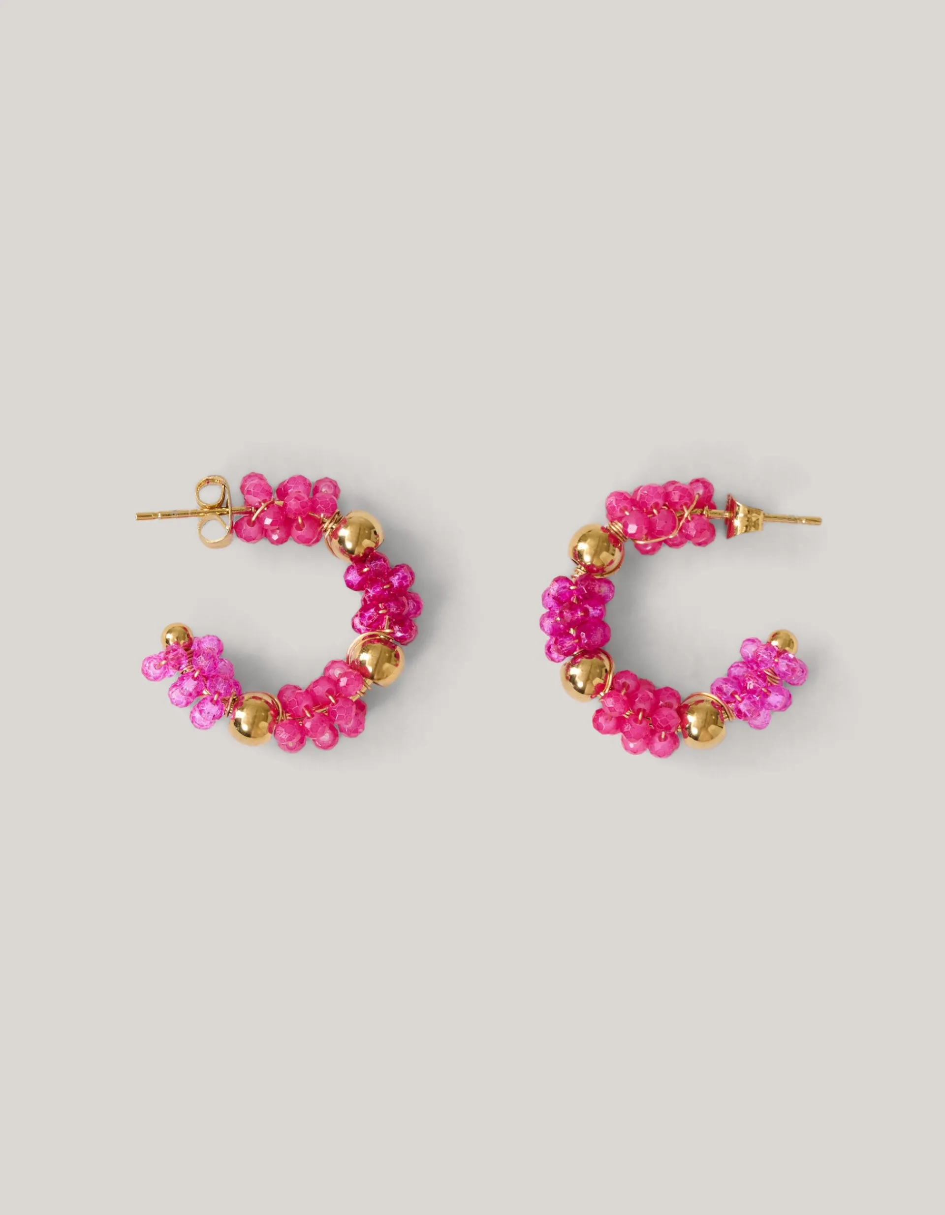 Shoeby Beaded Oorbellen Roze<DAMES Sieraden