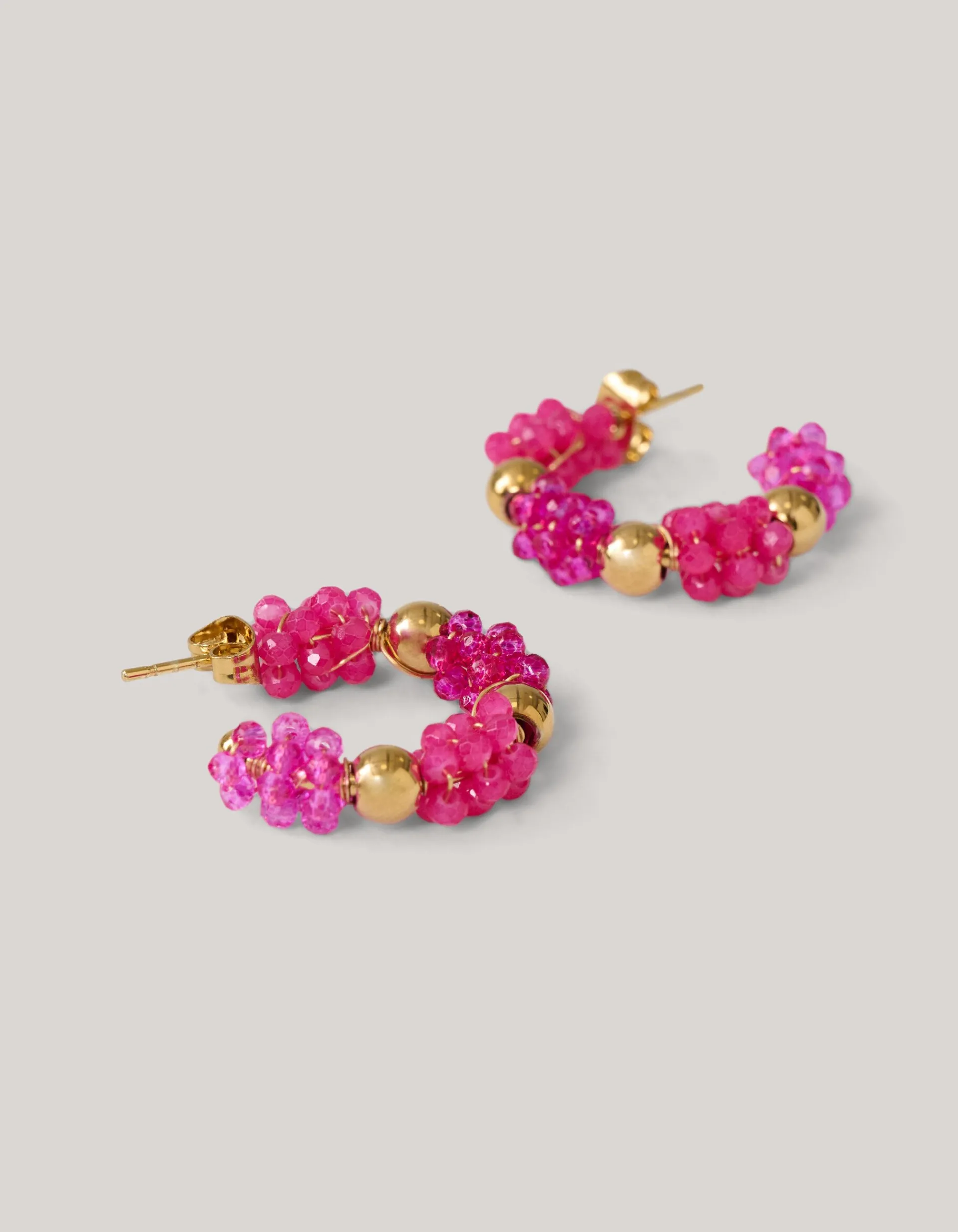 Shoeby Beaded Oorbellen Roze<DAMES Sieraden