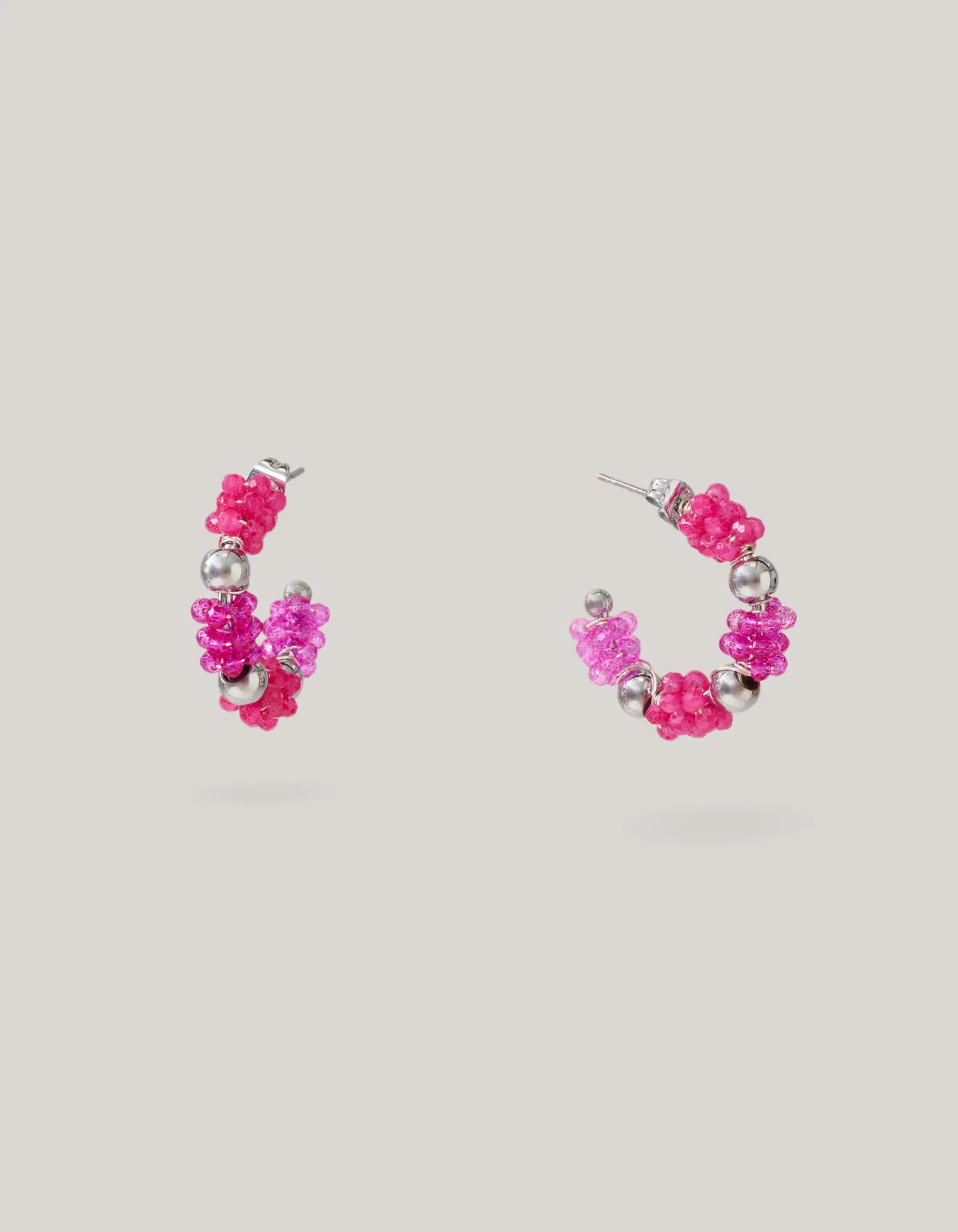 Shoeby Beaded Oorbellen Roze<DAMES Sieraden