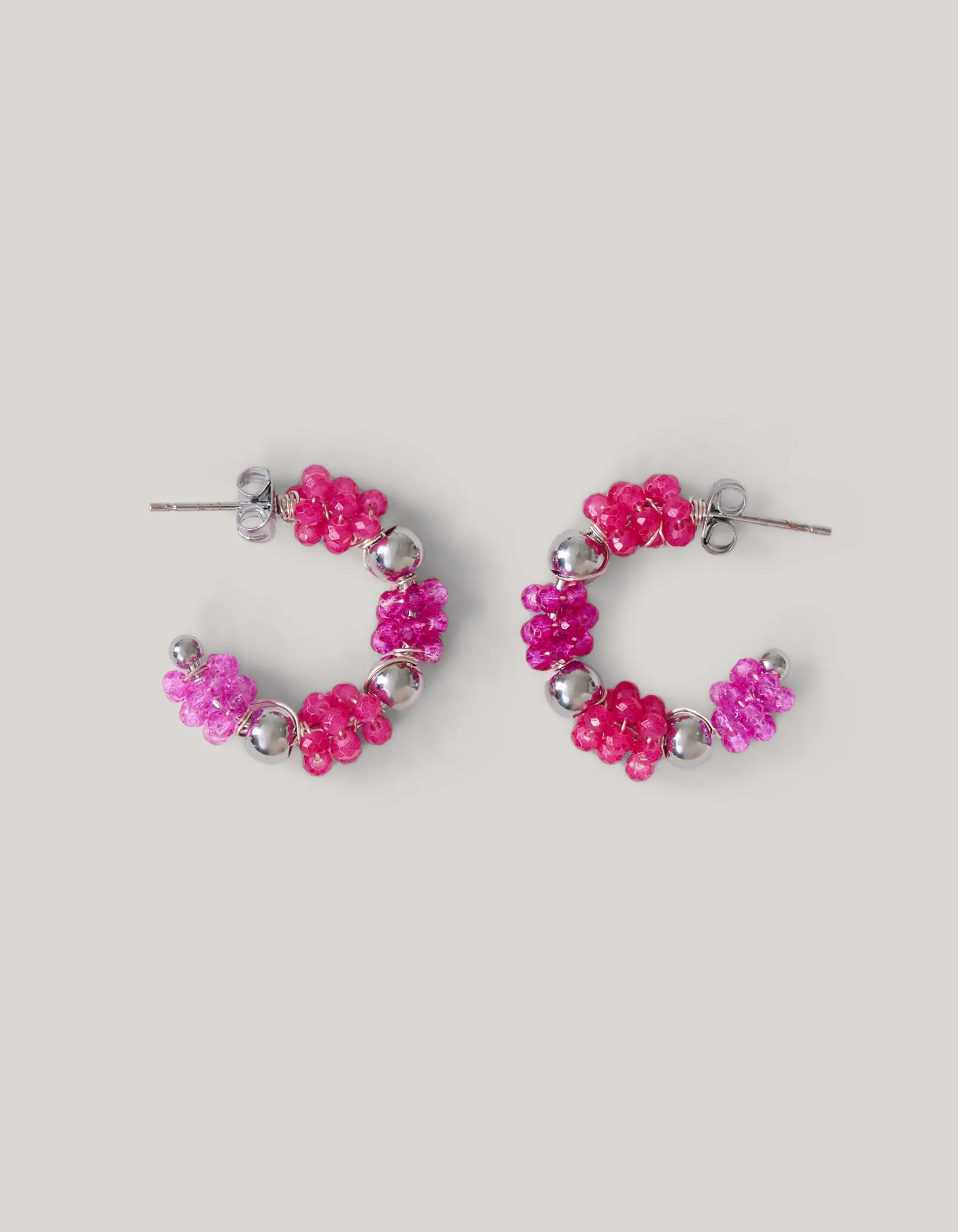 Shoeby Beaded Oorbellen Roze<DAMES Sieraden