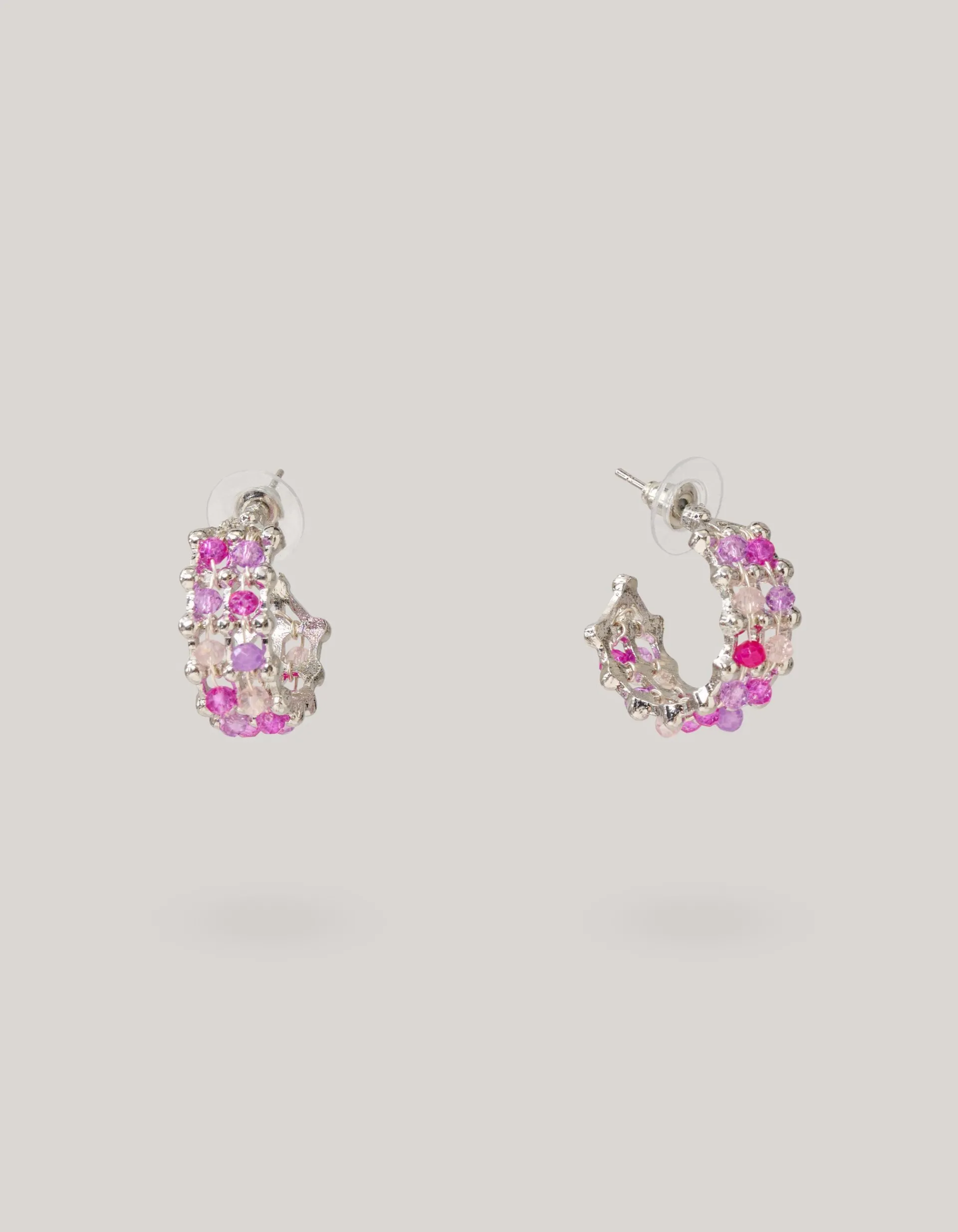 Shoeby Beaded Oorbellen Zilver<DAMES Sieraden