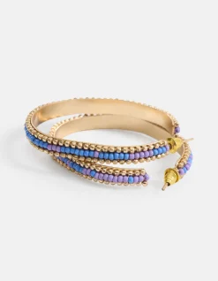 Shoeby Beaded Oval Oorbellen Goud<DAMES Sieraden