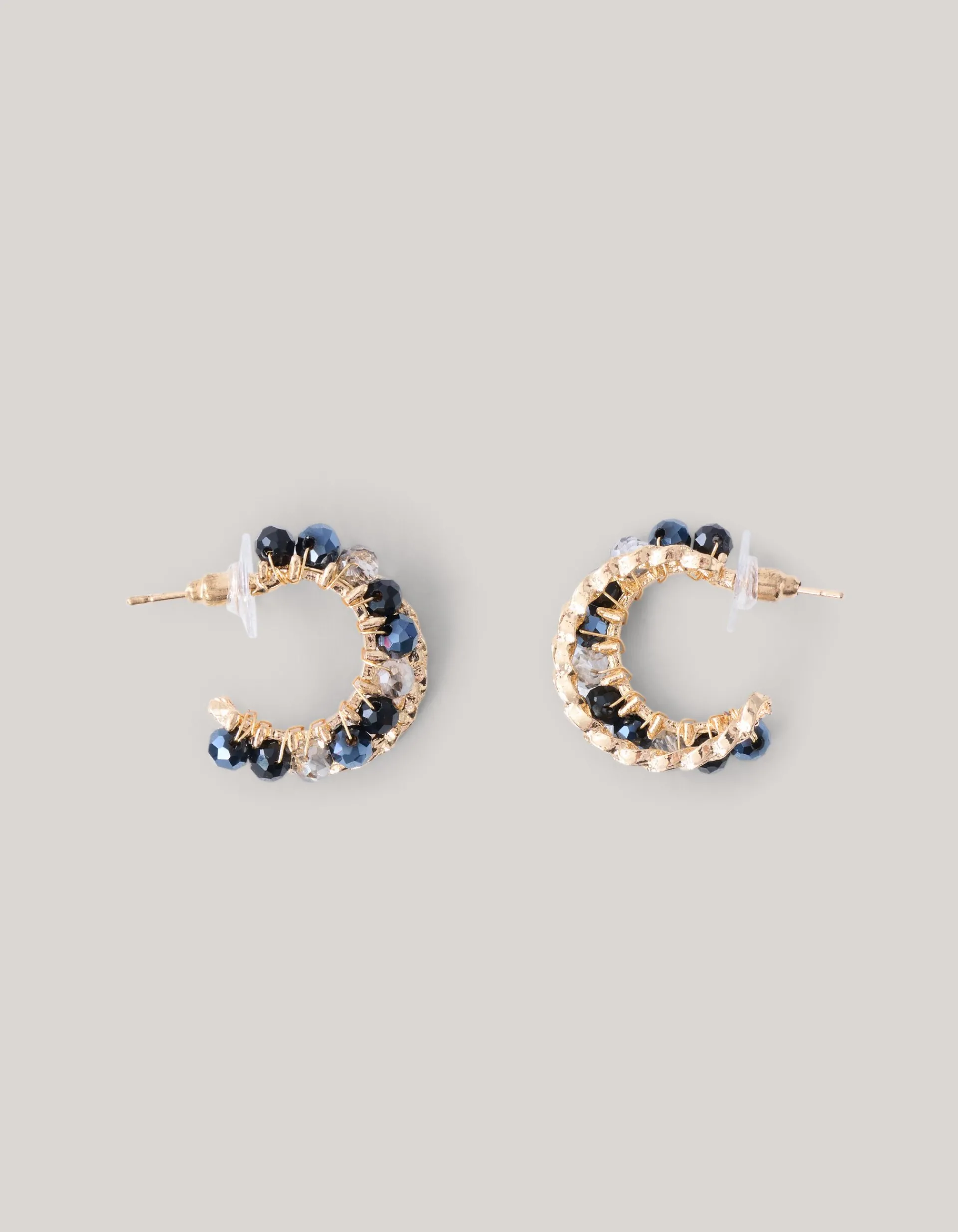 Shoeby Beaded Strass Oorbellen Zwart<DAMES Sieraden