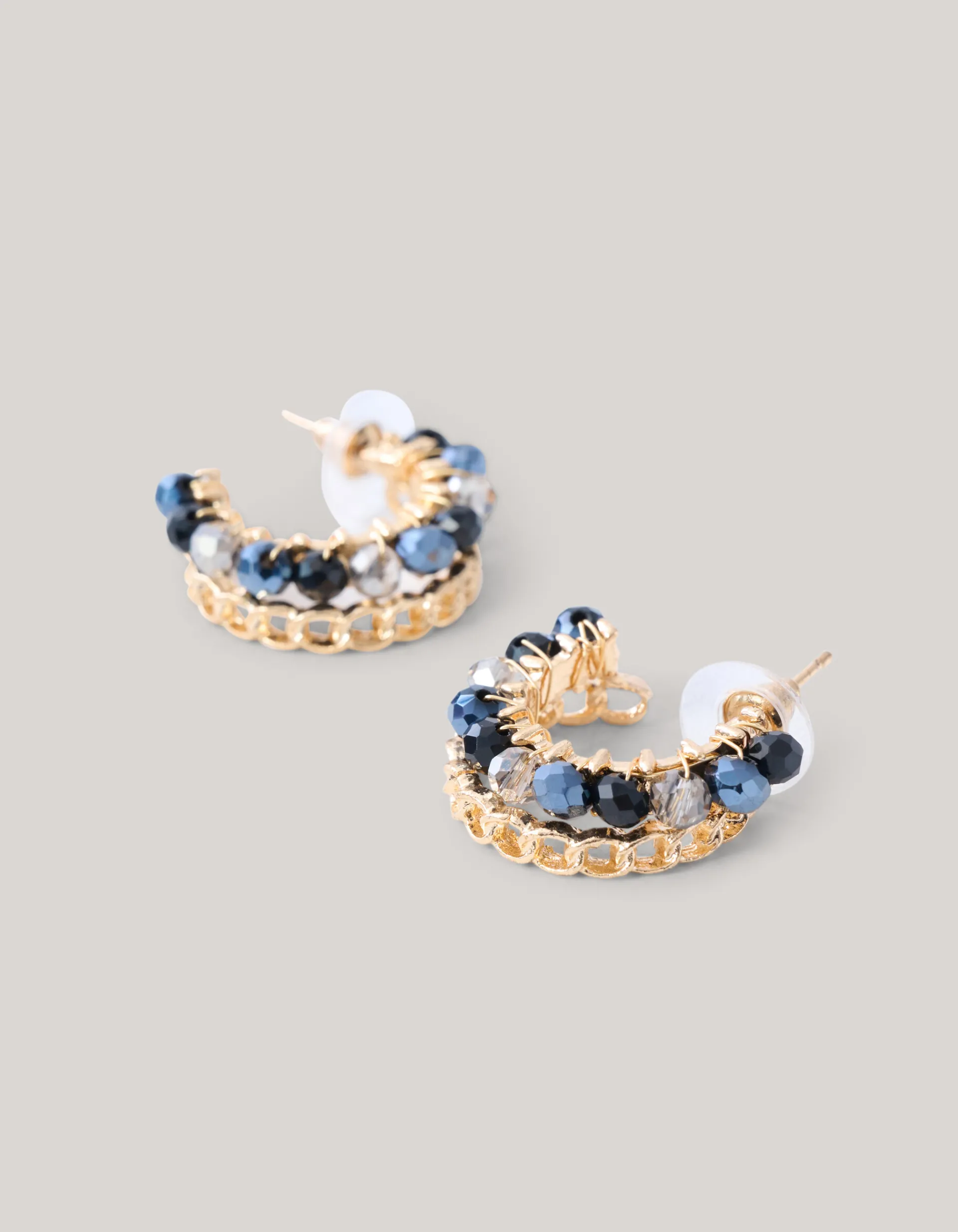 Shoeby Beaded Strass Oorbellen Zwart<DAMES Sieraden