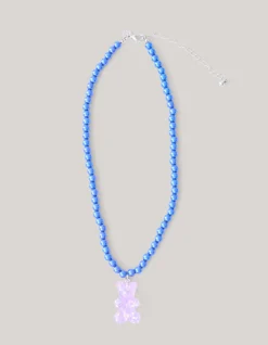 Shoeby Beer Ketting Blauw< Sieraden
