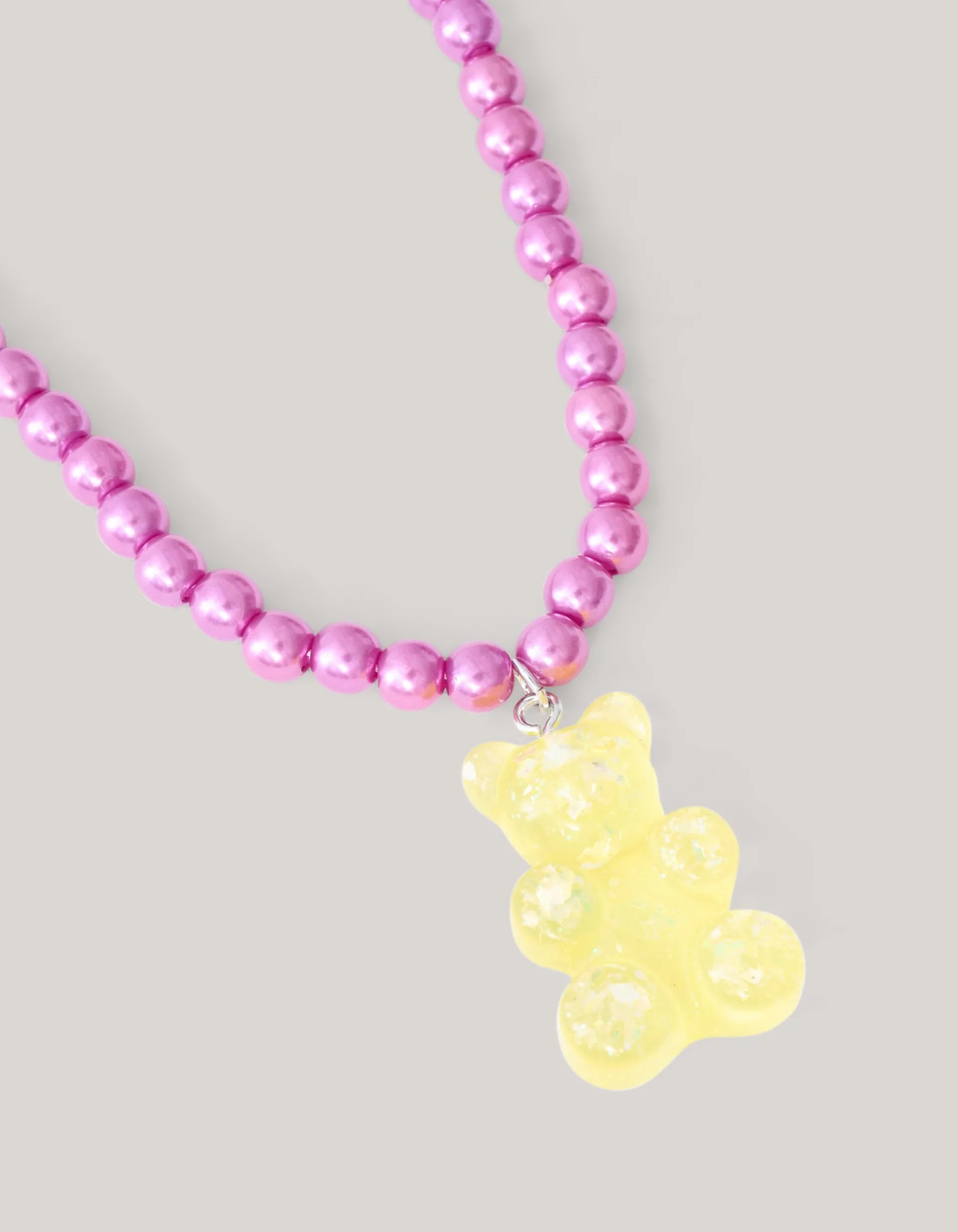 Shoeby Beer Ketting paars< Sieraden