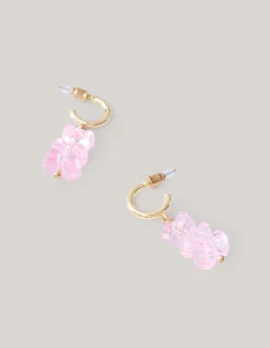 Shoeby Beer Oorbellen Lichtroze< Sieraden