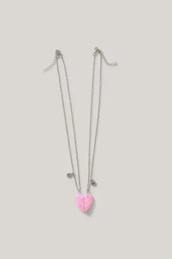 Shoeby Bff Heart Star Ketting Roze< Sieraden