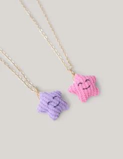 Shoeby Bff Star Kettingen Roze/Paars< Sieraden