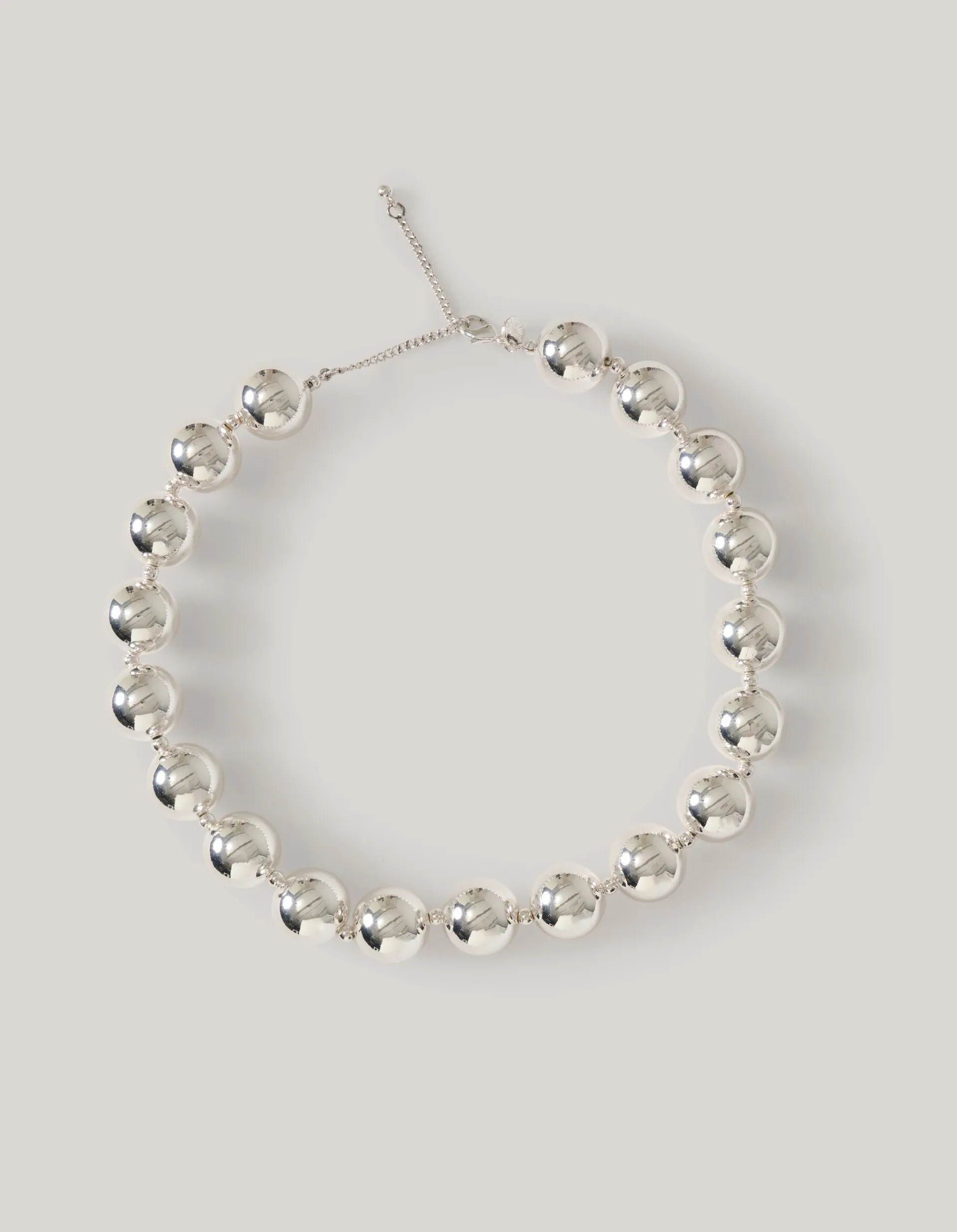 Shoeby Big Beads Ketting Zilver<DAMES Sieraden