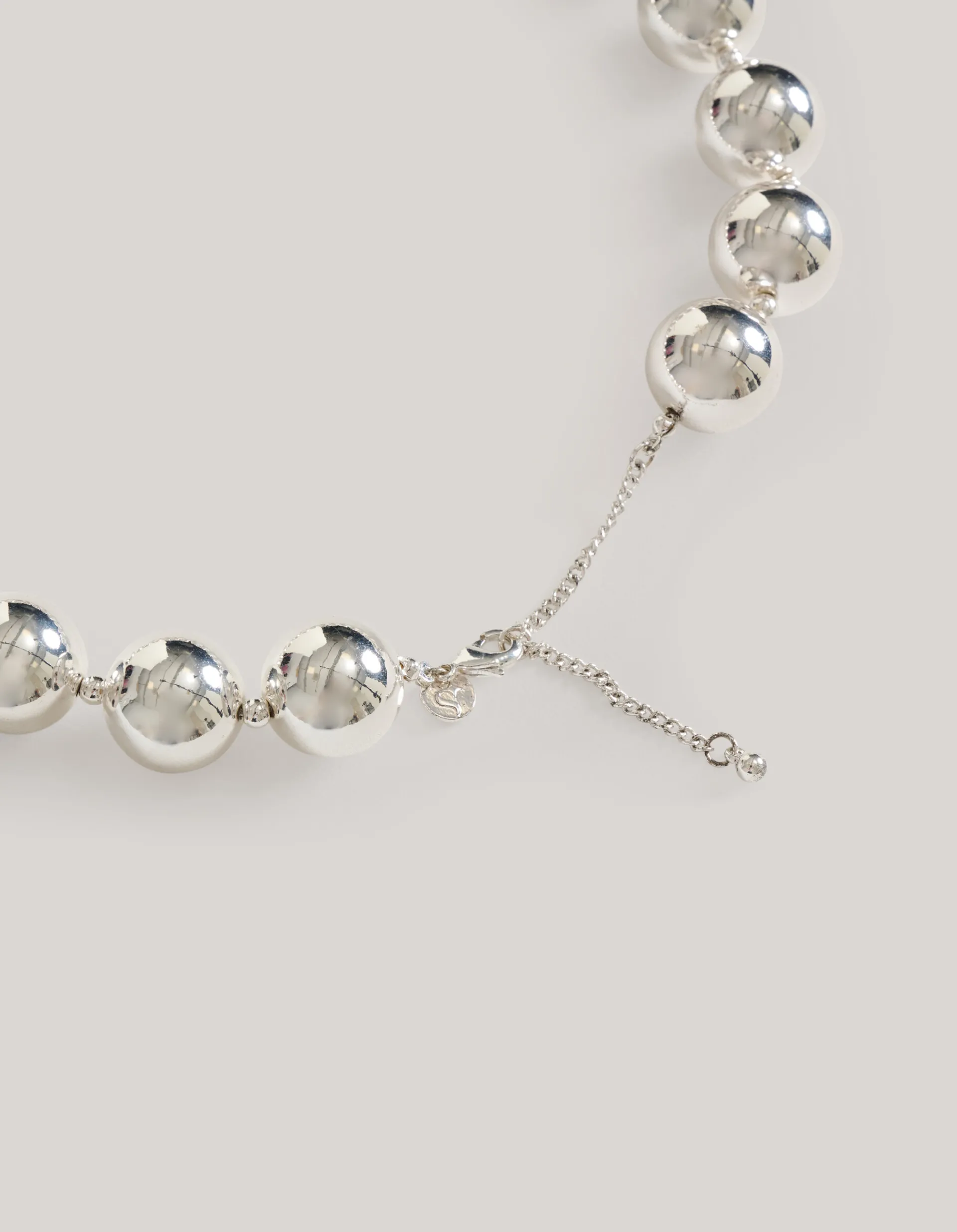 Shoeby Big Beads Ketting Zilver<DAMES Sieraden