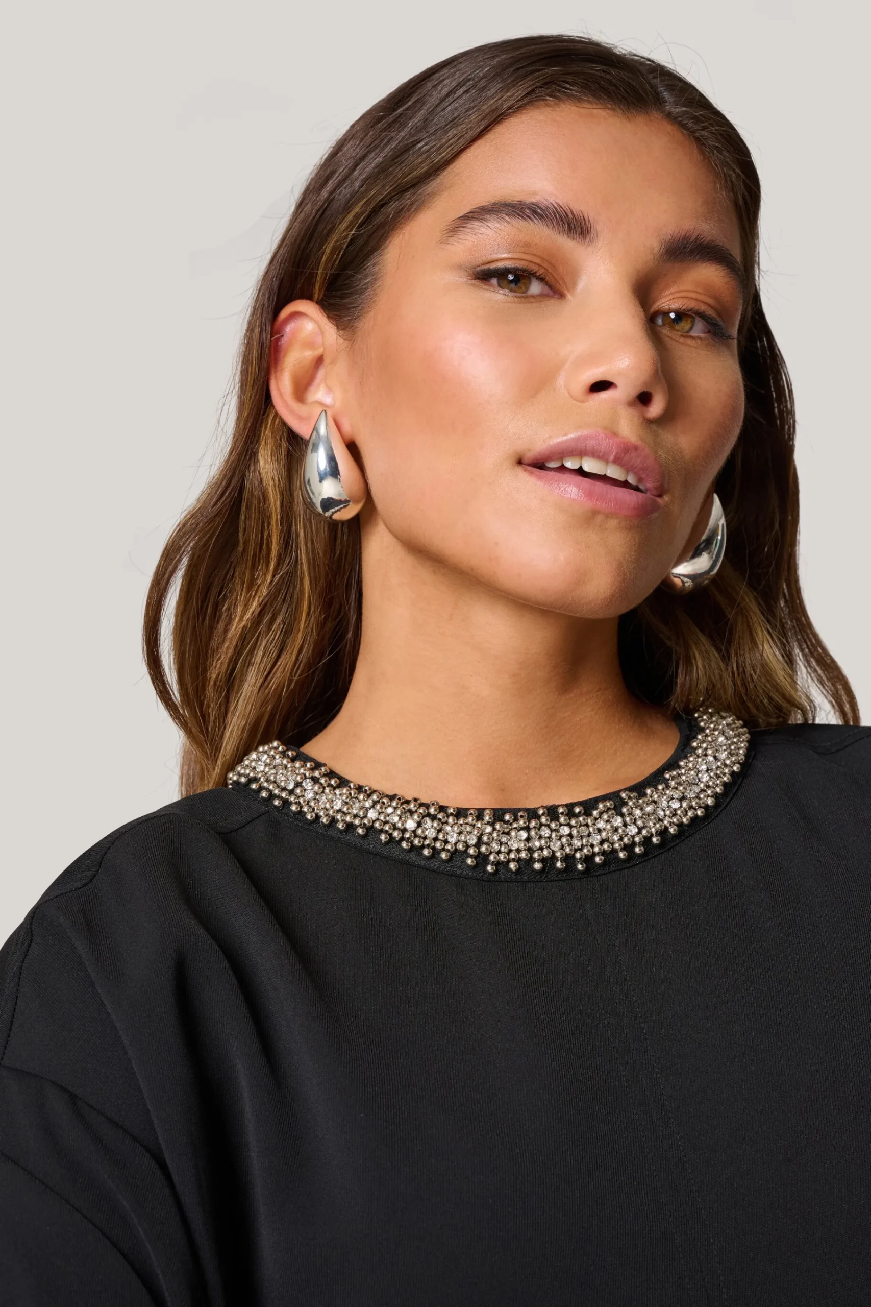 Shoeby Big Drop Shape Oorbellen Zilver<DAMES Sieraden
