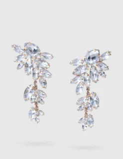 Shoeby Big Strass Oorbellen Zilver<DAMES Sieraden