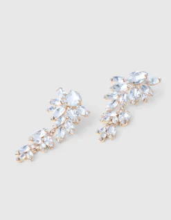 Shoeby Big Strass Oorbellen Zilver<DAMES Sieraden