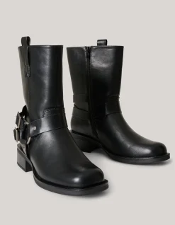 Shoeby Biker Laarzen Zwart<DAMES Laarzen