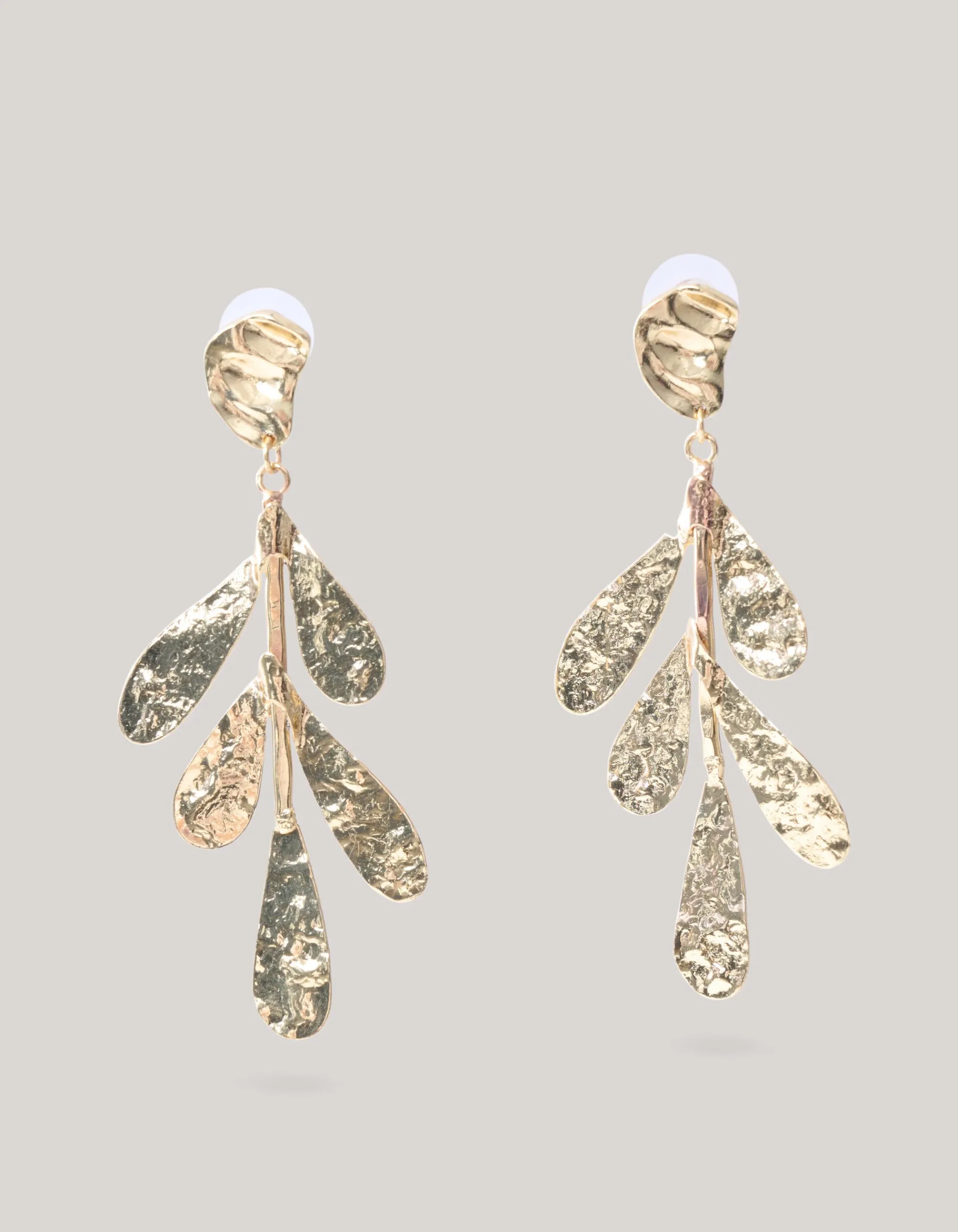 Shoeby Blad Oorbellen Goud<DAMES Sieraden