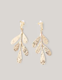 Shoeby Blad Oorbellen Goud<DAMES Sieraden