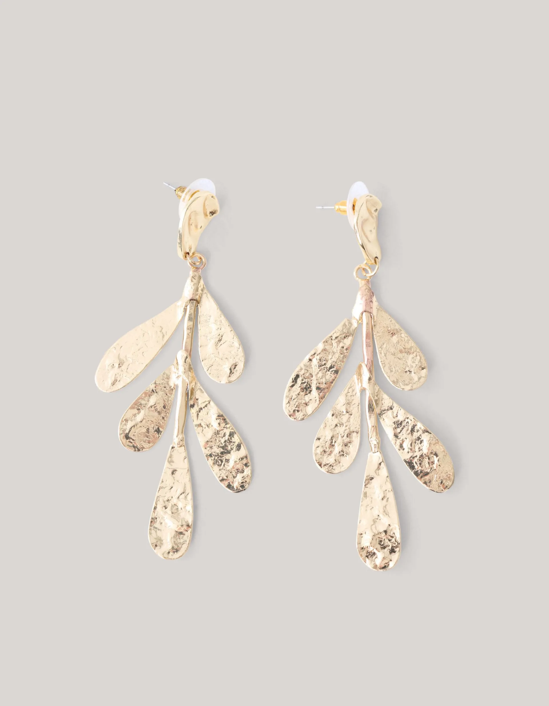 Shoeby Blad Oorbellen Goud<DAMES Sieraden