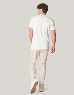 Shoeby Block Structuur T-shirt Gebroken Wit<Heren T-Shirts En Polo's