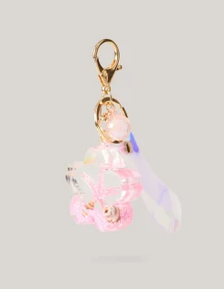 Shoeby Bloemen Sleutelhanger Roze< Overige Accessoires