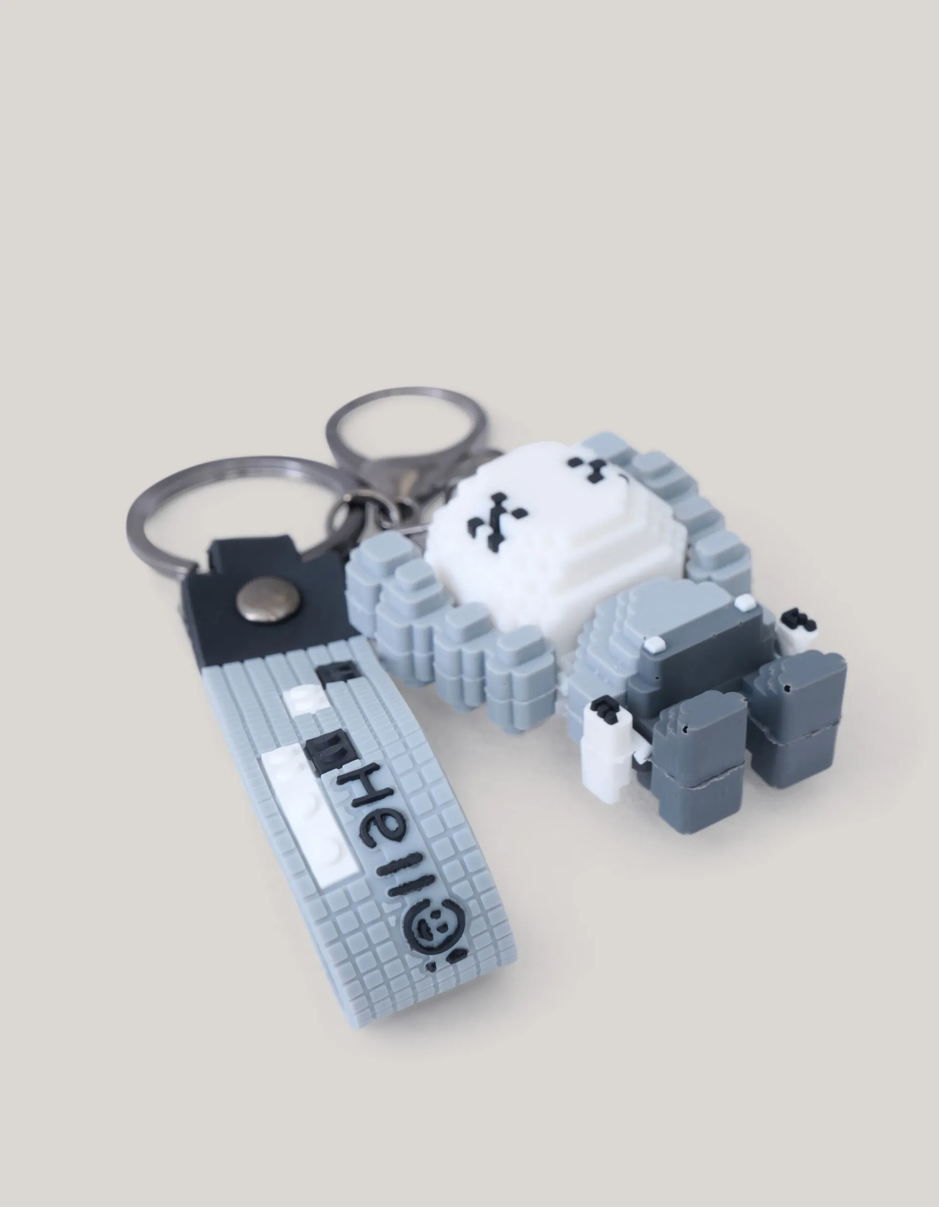 Shoeby Blok Sleutelhanger Grijs< Overige Accessoires
