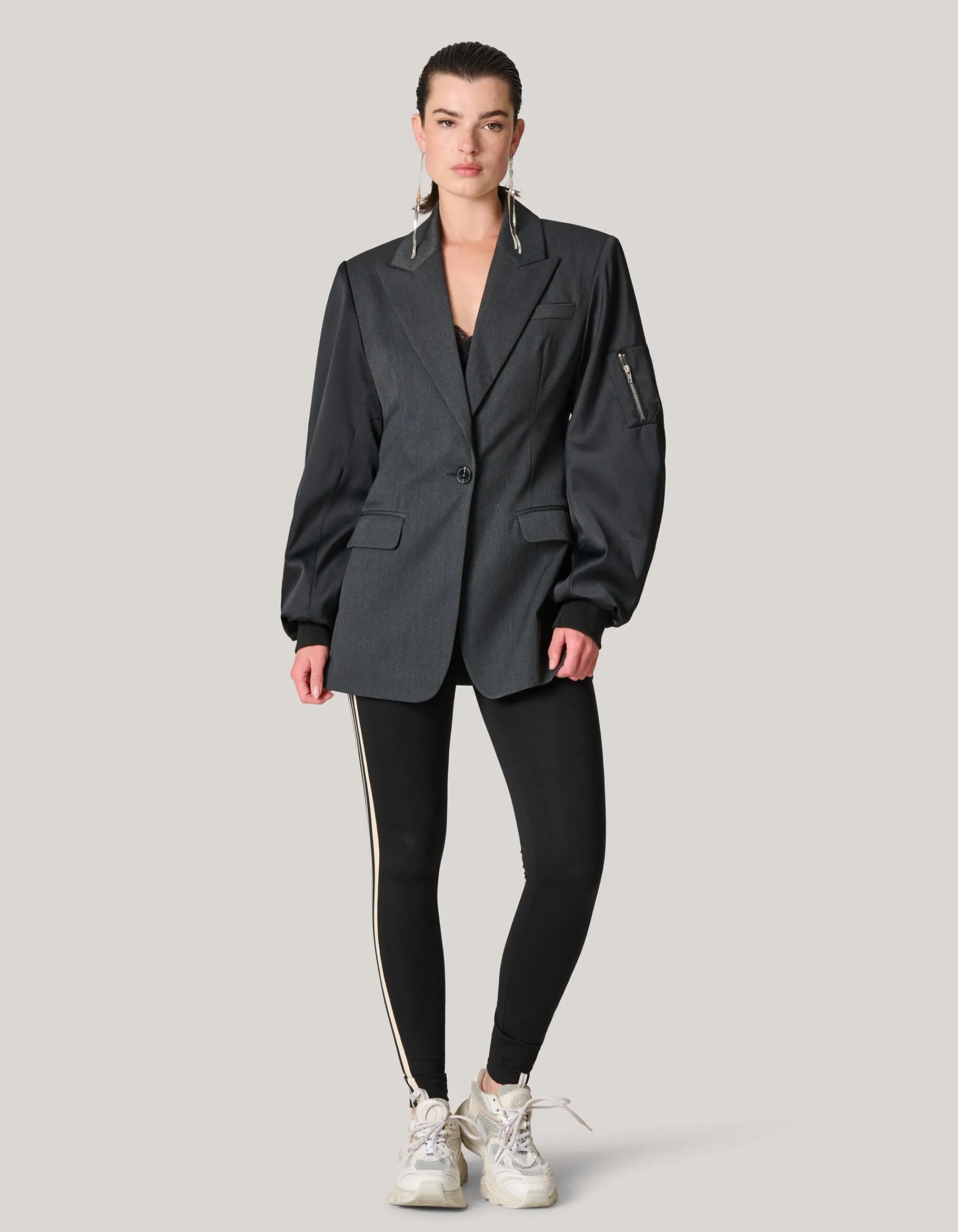 Shoeby Bomber Sleeve Blazer Zwart<DAMES Blazers