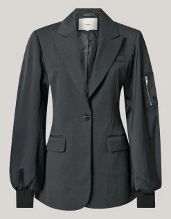 Shoeby Bomber Sleeve Blazer Zwart<DAMES Blazers