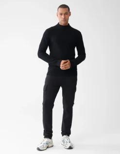 Shoeby Bouclé Trui Zwart<Heren Truien En Sweaters