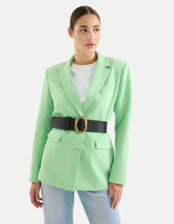 Shoeby Braided Buckle Riem Zwart<DAMES Riemen
