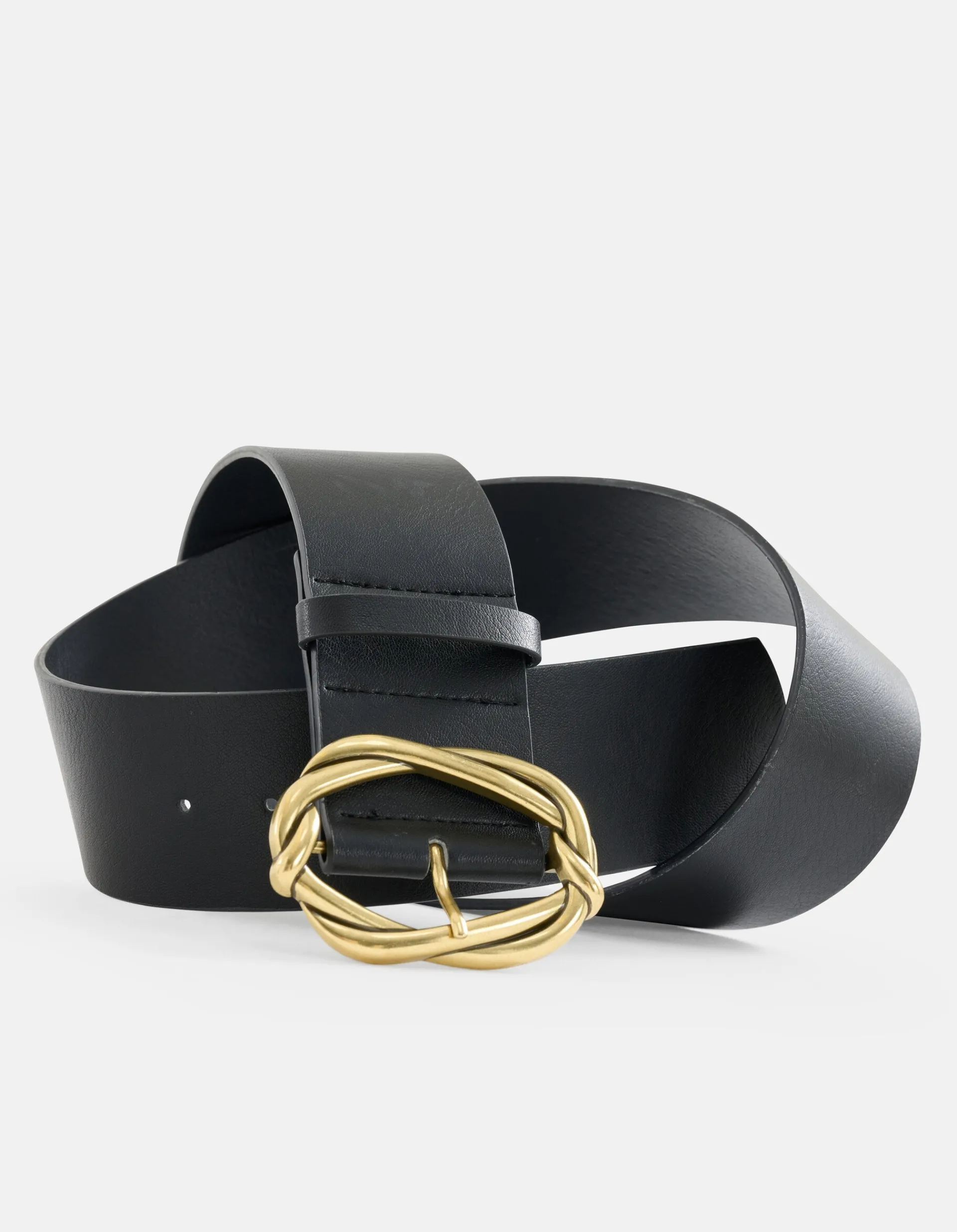 Shoeby Braided Buckle Riem Zwart<DAMES Riemen