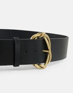 Shoeby Braided Buckle Riem Zwart<DAMES Riemen