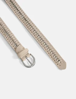 Shoeby Braided Chain Riem Gebroken Wit<DAMES Riemen