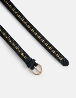 Shoeby Braided Chain Riem Zwart<DAMES Riemen