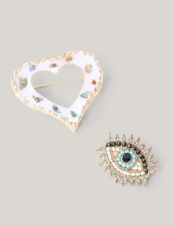 Shoeby Broche Set Goud<DAMES Broches