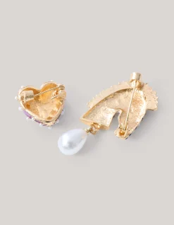 Shoeby Broche Set Roze<DAMES Broches