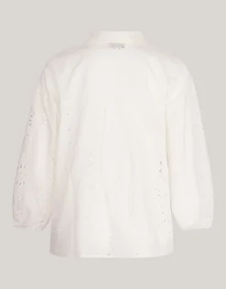 Shoeby Broderie Blouse Wit<DAMES Blouses