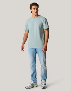 Shoeby Brushed T-shirt Grijs<Heren T-Shirts En Polo's