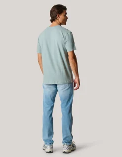 Shoeby Brushed T-shirt Grijs<Heren T-Shirts En Polo's