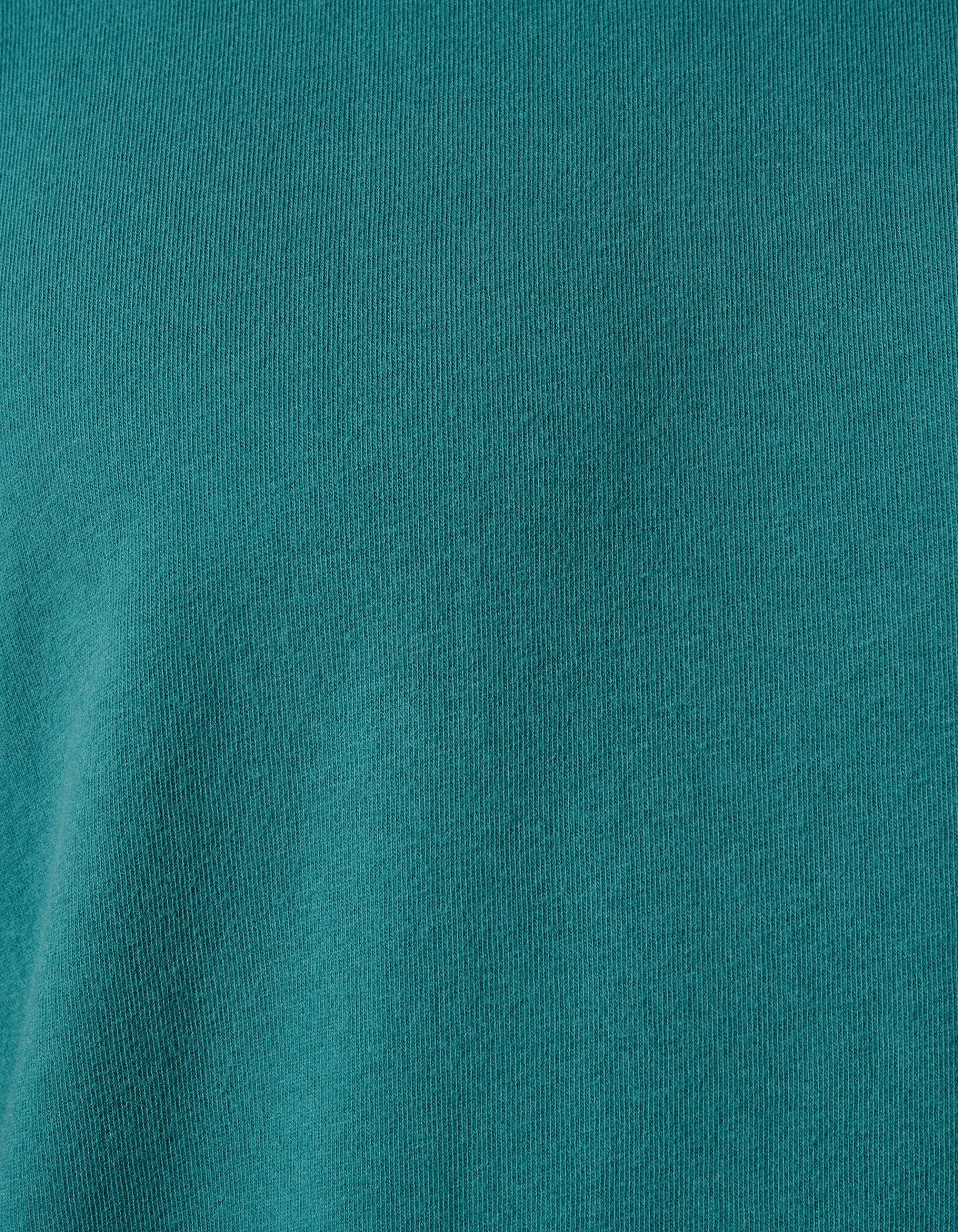 Shoeby Brushed T-shirt Turquoise<Heren T-Shirts En Polo's